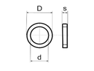 BRINER Zwischenringe zu Anschweissrollen, Messing dxD= 10x16mm, zu Rollen 100mm - Anschweissrollen