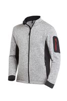 FHB CHRISTOPH Strick-Fleece-Jacke grau-schwarz Gr. 2XL - Textilien