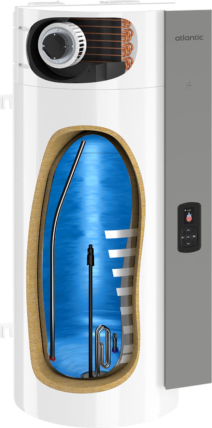 Wärmepumpenboiler 100 L Calypso V2 VM100 Wandmodell 1054 x 576 x 588mm Wi-Fi 230V - Atlantic-Wassererwärmer
