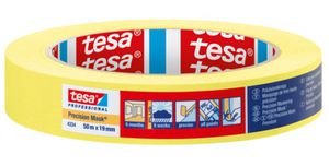 TESA Abdeckband Präzision, gelb, Profi B= 25mm, L= 50m, 4334 - Kleben