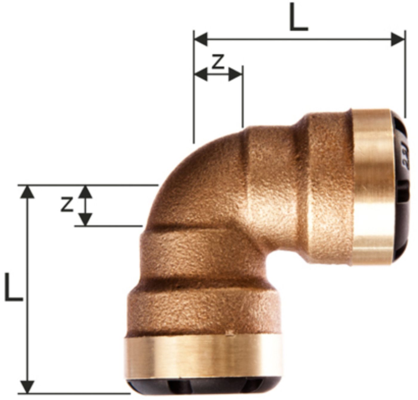 Bogen 90° egal innen-innen d 15mm 9800.15 - SudoFIT-Formstücke