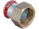 Übergangsverschraubung 88.9 -31/2" 25046 Überwurfmutter Messing - Mapress-Heizung Supersize-Formstücke