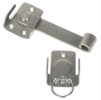 SANER Jalousievorlegeriegel, links/rechts 130x45x56 mm, Inox - Jalousiebeschläge