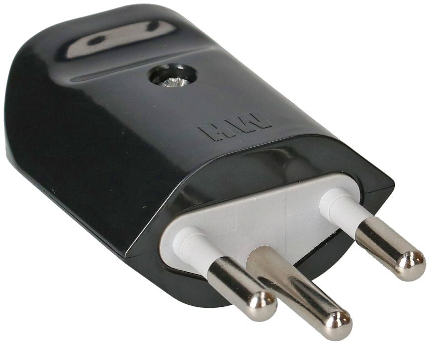 Stecker T12 weiss offen L+N+PE, 250V, 10A - Elektrozubehör