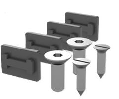 Frz. Geländer Zubehör Abschlussdeckel Schrauben und Glasunterlage aus EPDM 80sh - INOXTECH-Handlauf-/Geländer-System