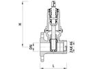 Schieber mit Flansch/ZAK 4060 DN 50 - Hawle Hausanschluss- und Anbohrarmaturen