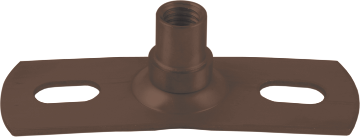 Braun Konsole Trefix M10 245K - Plastifizierte Sockelrohrschellen
