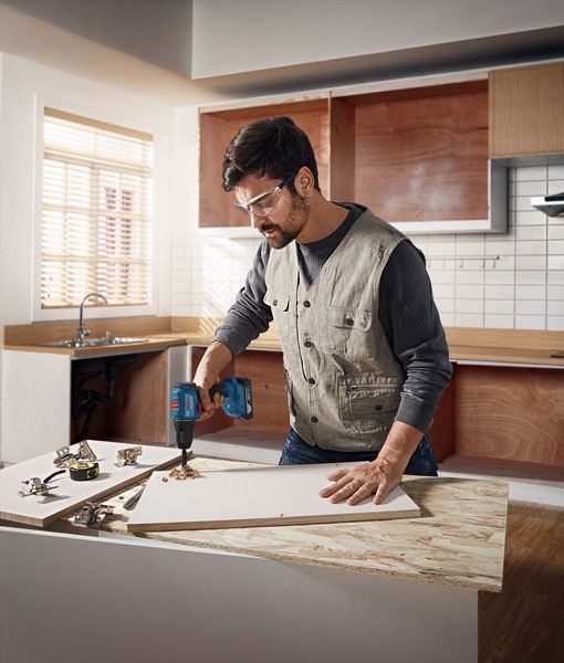 BOSCH Profi-Set mit 2x18V-Werkzeugen +2x4.0Ah + Schnellladegerät, Geräte in Tasche - Bosch Elektrowerkzeuge