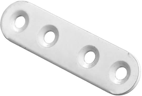 Hettich Verbindungsblech weiss, 60 x 15mm - Diverse Möbelbeschläge und Zubehör