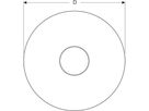 Flansch 31 x 2cm 388.137.00.1 für Bodenablauf Varino steckbar 10x10cm - Geberit-PE-Formstücke