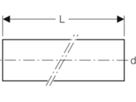 Rohr L=3m d 135mm 312.000.14.1 - Geberit-PE-Silent-Rohre