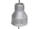 Muffe red. 246 V 3/4"- 1/2" 770 246 220 - GF verz. Tempergussfittings