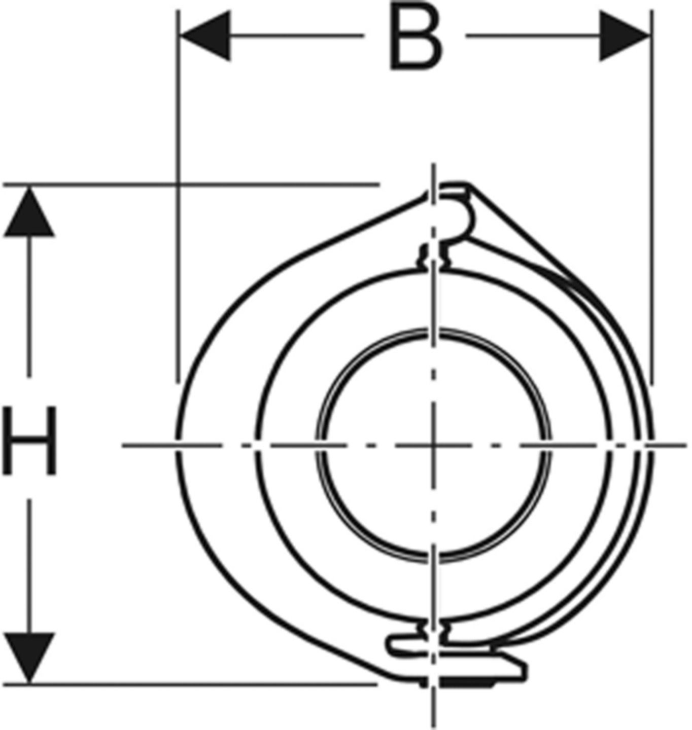 Manschette 25mm 619.722.00.1 - Geberit FlowFit-Rohre/Formstücke