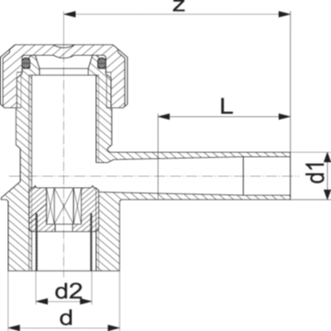 ELGEF Anbohr-T B32 PN 16 (Karton à 12 Stk.) d 63/63mm 193 280 185 - ELGEF Plus Elektroschweissfittinge