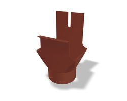 PREFA Kastenrinnenkessel 333/100 mm Oxydrot 548022 - PREFA Dachentwässerungssysteme