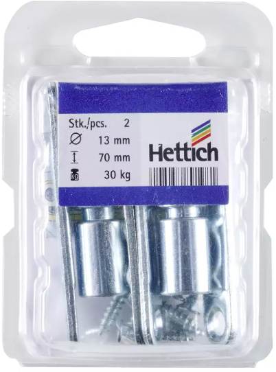 Hettich Renovierband verzinkt, 13 x 70mm, Traglast 30kg, à 2 Stk - Diverse Möbelbeschläge und Zubehör