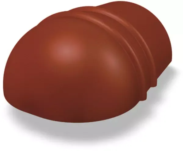 PREFA Gratreitervorkopf glatt 05 P.10 Oxydrot 110321 - PREFA Dachsysteme