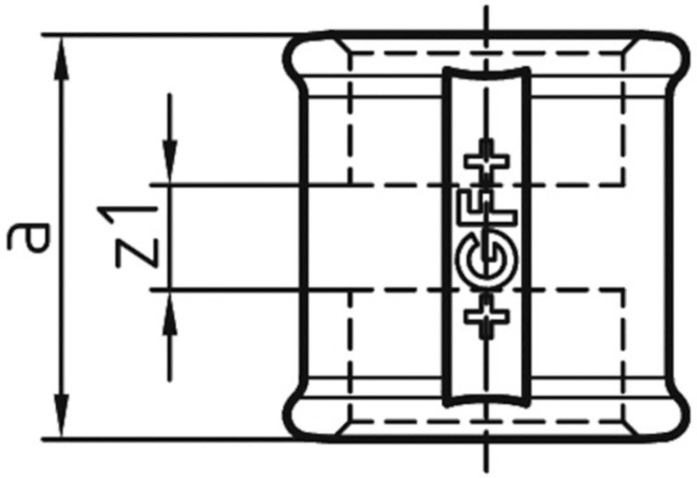 Muffe 270 V 1/4" 770 270 202 - GF verz. Tempergussfittings