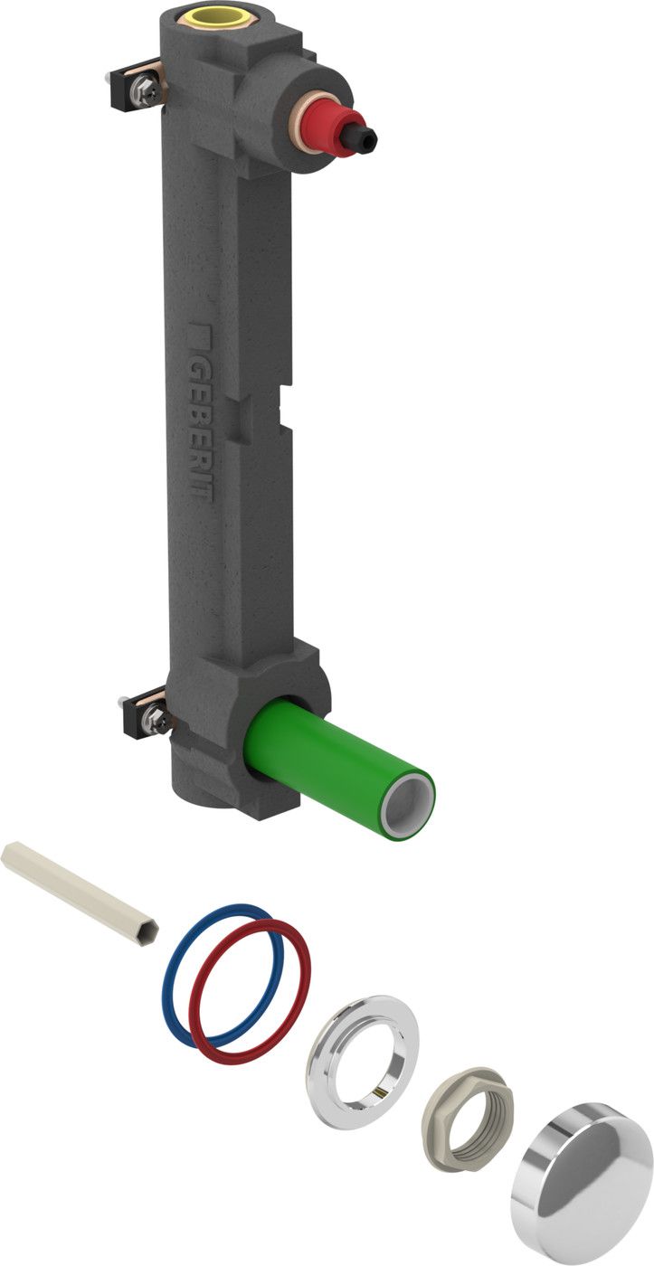Wasserstrecke 3/4" 603.097.21.1 mit UP-Ventil und Anschluss-T-Stück - Geberit Systemventile / Armaturen
