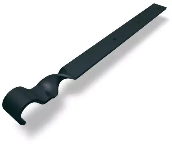 PREFA Überbügel für Aluminiumdachrinne 250-400 mm P.10 Anthrazit - PREFA Dachentwässerungssysteme