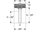 Pluvia Dachwassereinlauf 56mm mit Flansch, für Rinnen 359.112.00.1 - Geberit-Dachentwässerung