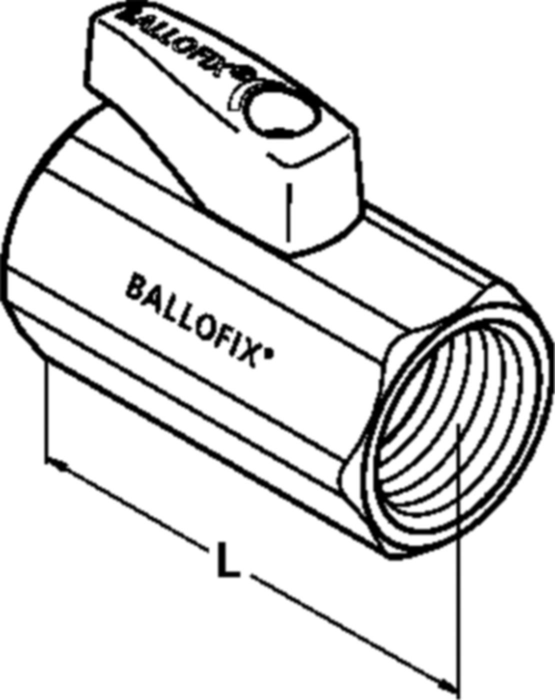 Kugelhahnen mit Griff Ballofix-R 1/2 - Ballofix/Broen-Armaturen