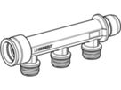 Verteiler zweifach 653.422.00.1 mit Steckanschluss - Geberit-Push Fit-Formstücke