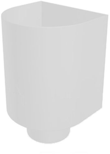Wasserfangkasten rund 170/180/185 mm Ø100 P.10 prefaweiss 201445 - PREFA Dachentwässerungssysteme