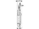 Set für ONE Waschtisch/ONE Wandarmatur 74cm x 24.5cm 461.472.00.1 - Geberit-GIS