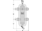 Hydraulische Weiche m/Verschr. 11/4" Typ 548 0-100°C max. 10 bar - Caleffi Programm