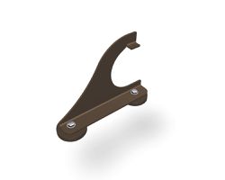 PREFA Gebirgsschneefangstütze 01 P.10 Braun, VE 2 Stk. - PREFA Dachsysteme