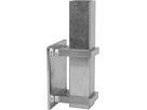 Pfosten-Klemmhalter eckige Form 40x40 mm geschliffen 1.4301 Plattendicke 8 mm - INOXTECH-Handlauf-/Geländer-System