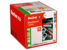 FISCHER Universaldübel Duopower Ø10mm , L=80mm , grau/rot - Fischer Befestigung