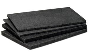 Schaumstoffeinlage, zu Koffer, grau 360x260x62 mm - Utz Behälter