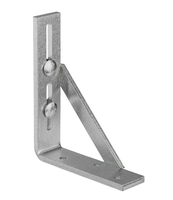 WEBI Doppelträger 323 D, Stahl 140x30x115mm, verzinkt, verstellbar - Schiebetür- und Schiebetorbeschläge