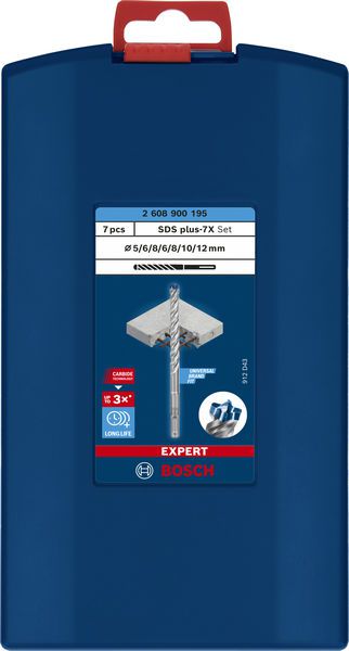 Expert BOSCH Bohrer-Set, SDS plus-7X 7tlg., 5 /6/6/8/8/10/12 - Bosch Maschinenzubehör
