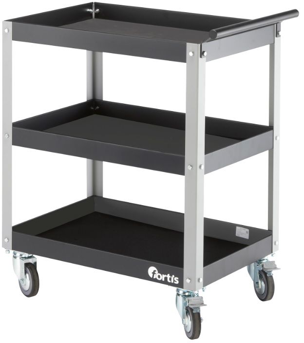 FORTIS Servicewagen mit 3 Ebenen 684x469x820mm - Werkzeugkoffer,Sortimentskoffer,Behälter