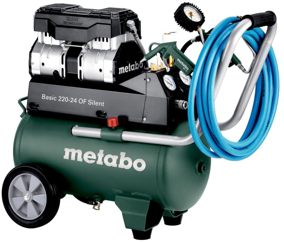 Kompressor Basic 270-50 OF Silent 50l, 10 bar 1.5kW, 37kg - Metabo Elektrowerkzeuge