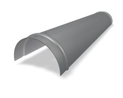 PREFA Grat- und Firstreiter glatt, 07 P.10 Hellgrau 110342 - PREFA Dachsysteme