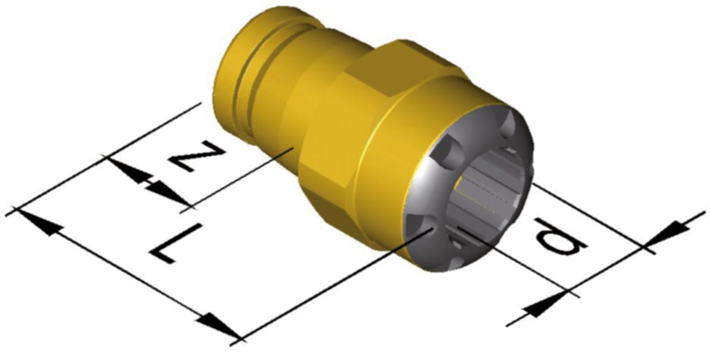 Übergang, mit iFIT Modul d 14-16/20 mm 9826i.14 - SudoFIT-Formstücke