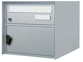 Briefkasten Zürich, weissalu RAL 9006 BxHxT= 302x302x408mm - Briefkasten Huber
