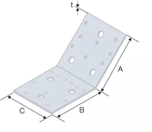 SIMPSON Strebenverbinder AB105-135GR 103x103x90x3mm, verzinkt - Holzverbinder