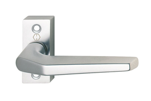 HAGER Profiltürdrücker Frankfurt 117GF/22, Alu Türstärke= 60mm, 4-Kant= 8mm, eloxiert - Tür- und Sichtbeschläge