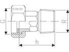 Übergangs-Verschraubung 3/4" 3312 760 857 060 (760 854 716) - GF Instaflex-Klemmprogramm