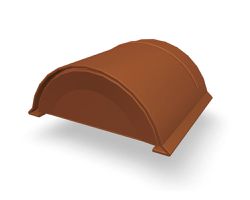 PREFA Jet-Lüfter-Vorkopf stucco 04 P.10 Ziegelrot 110615 - PREFA Dachsysteme