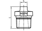 Stopfen 290 S 1" 770 290 106 - GF schw. Tempergussfittings