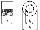 Muttern Trapezgew rund ~1,5d St 5 BN421 TR36x6 - Bossard Schrauben