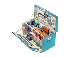 TECHNOCRAFT Zimmerei-Werkzeugkiste MASSIV, 167-tlg. - Bauwerkzeuge