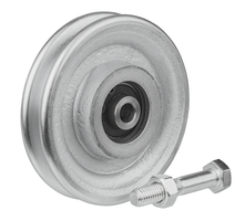 WEBI Drahtseilrollen, mit Kugellager D=120mm, Guss verzinkt - Seilrollen
