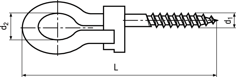 Sich-Schaukelschr Holzgew vzb BN54216 10,6x150 - Bossard Schrauben